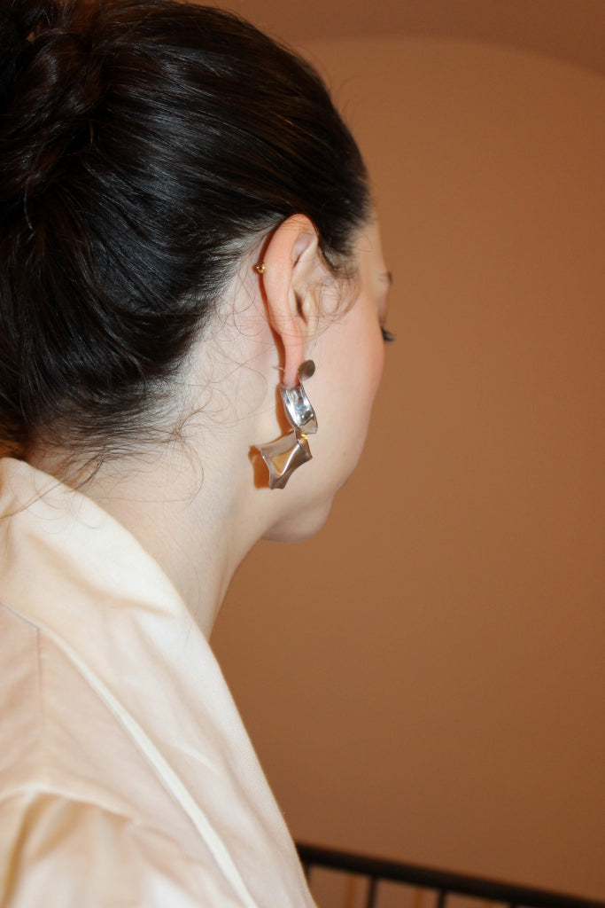 Flamenco Flower in Silver - Unique Piece |Earrings|