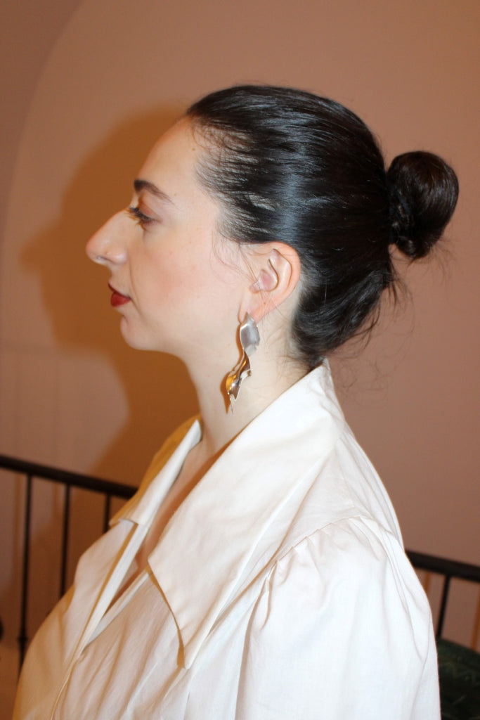 Flamenco Flower in Silver - Unique Piece |Earrings|