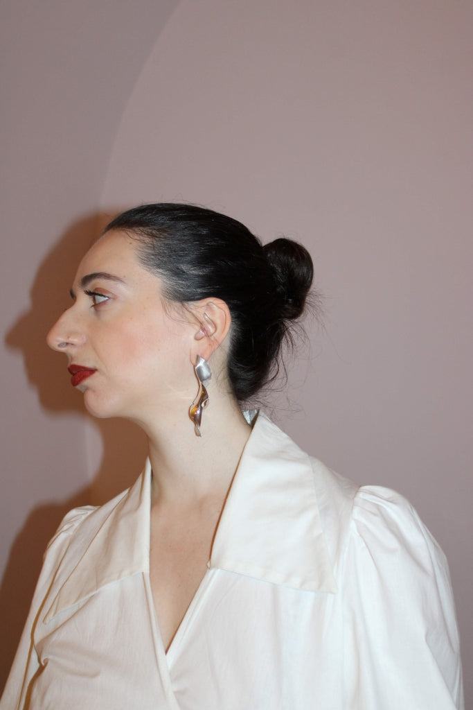 Flamenco Flower in Silver - Unique Piece |Earrings|