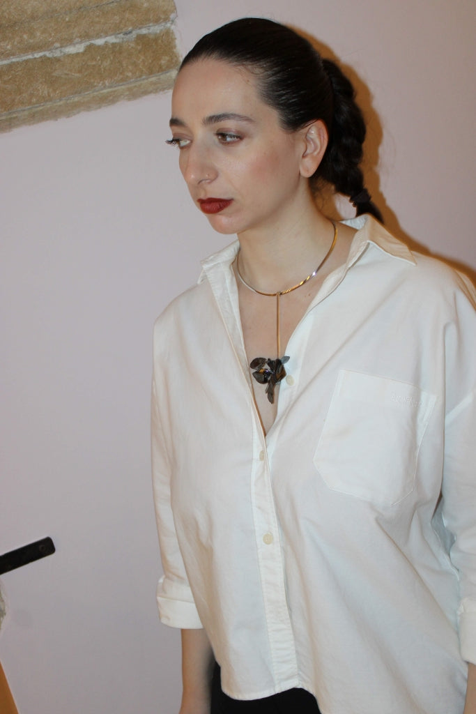 Flamenco Flower in Black - Unique Piece |Necklace|