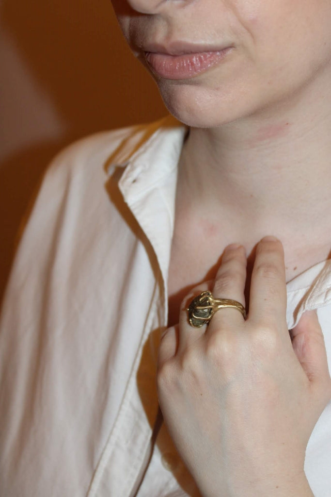 The Pyrite as big as the Ritz |Ring| - UNIQUE PIECE