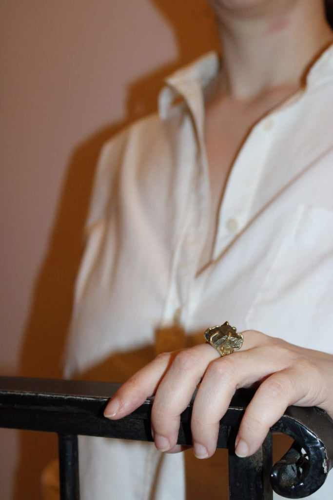 The Pyrite as big as the Ritz |Ring| - UNIQUE PIECE