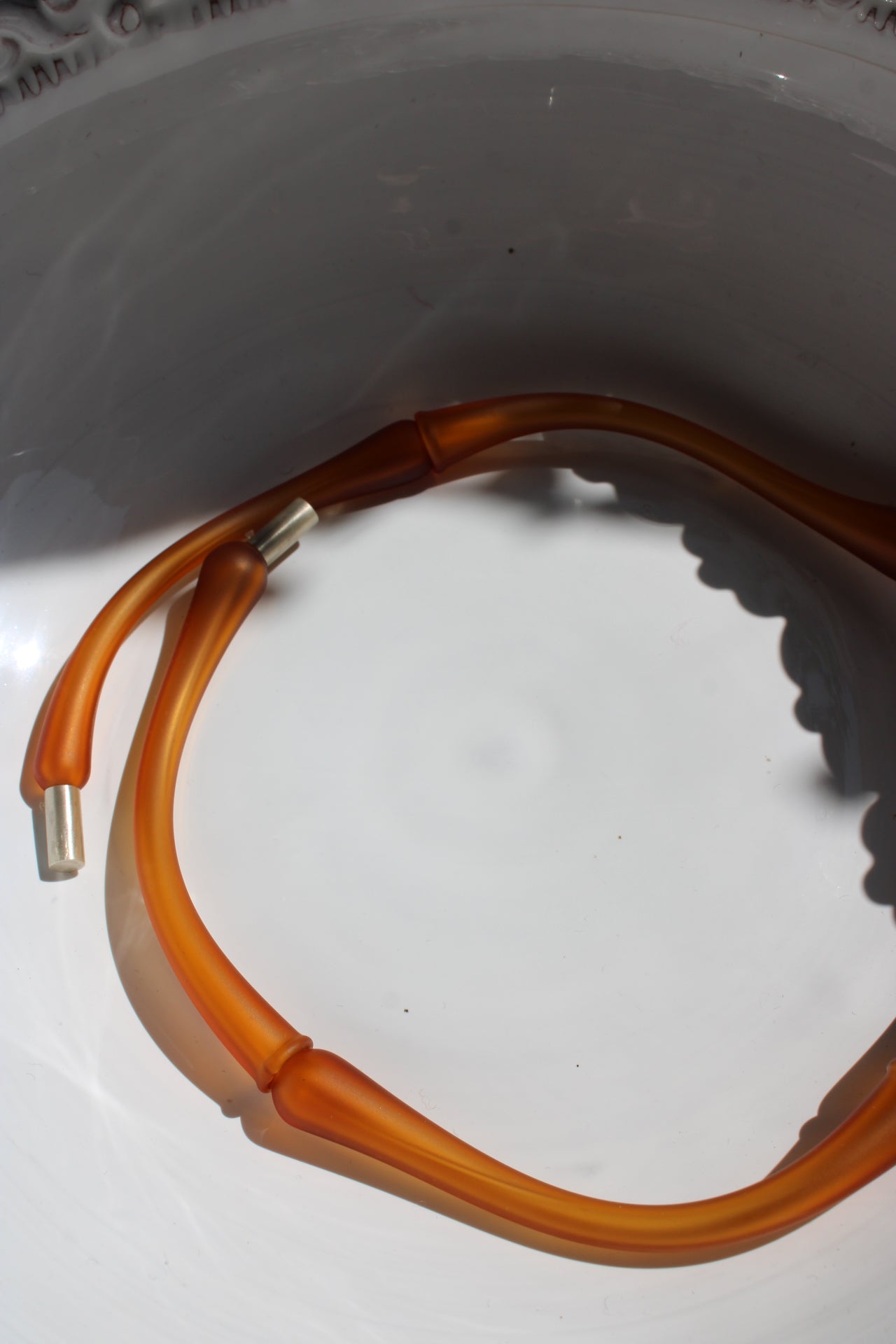 Agapurni NO. 1 in Amber Opaque |Necklace|