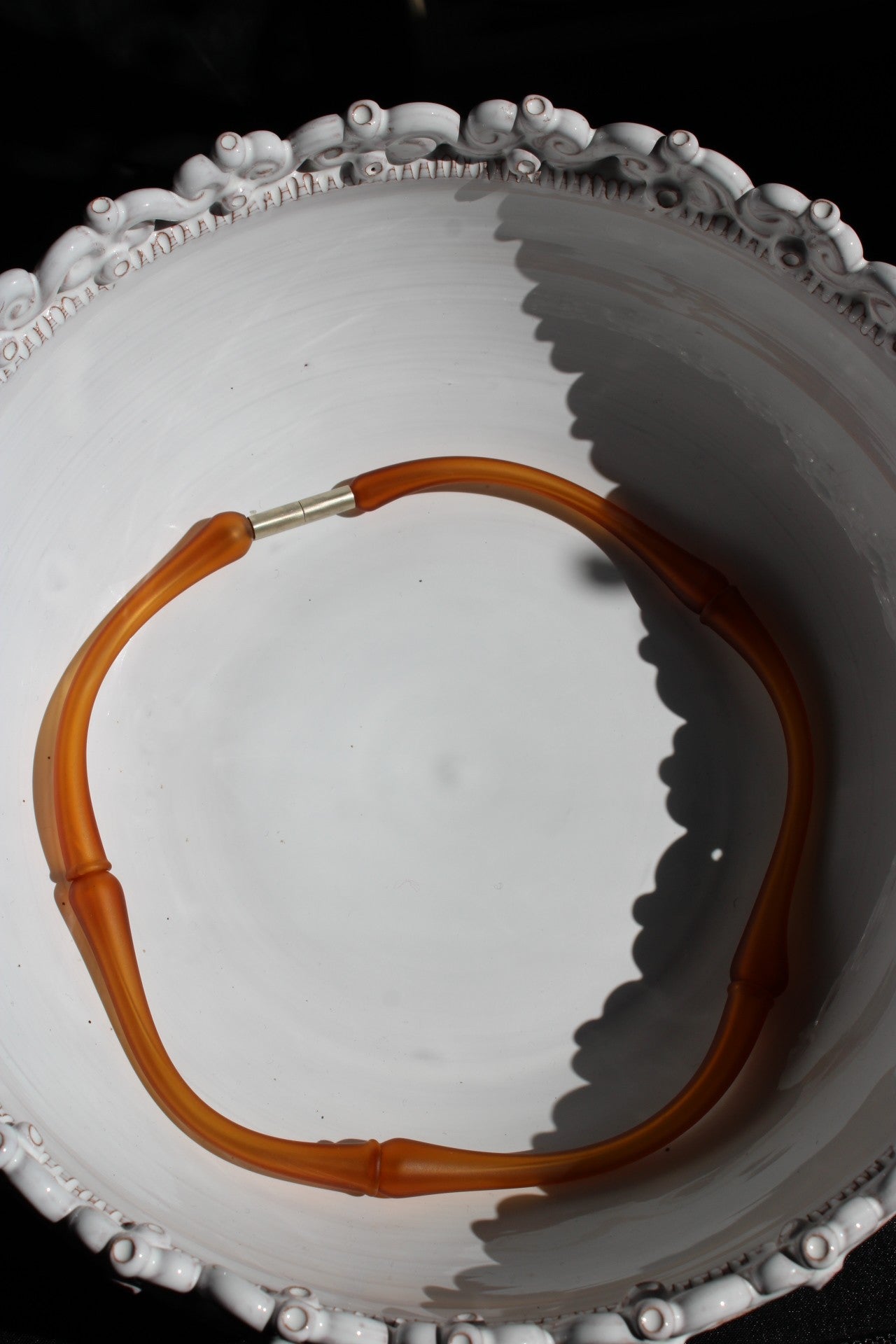 Agapurni NO. 1 in Amber Opaque |Necklace|