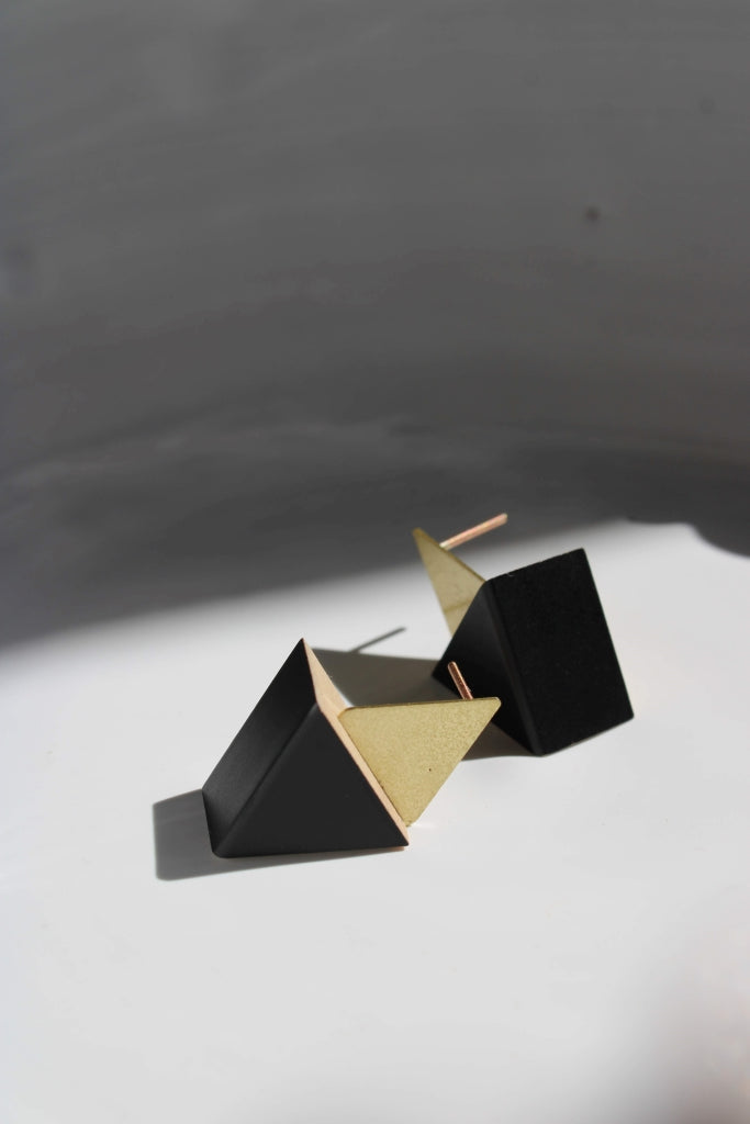 Cornja #126 in Black and Natural |Earrings|