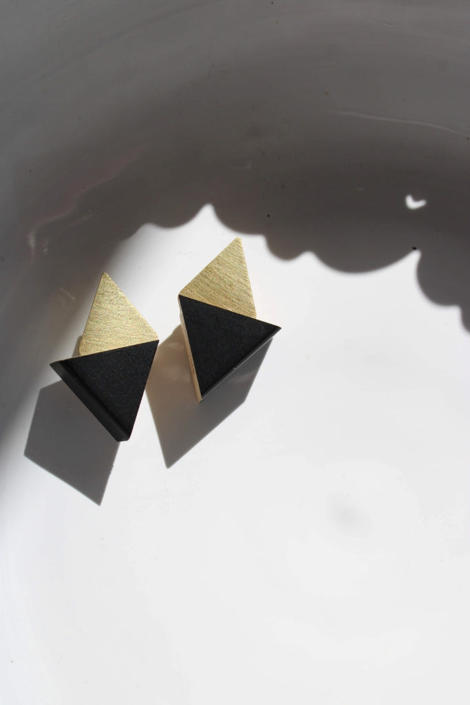 Cornja #126 in Black and Natural |Earrings|