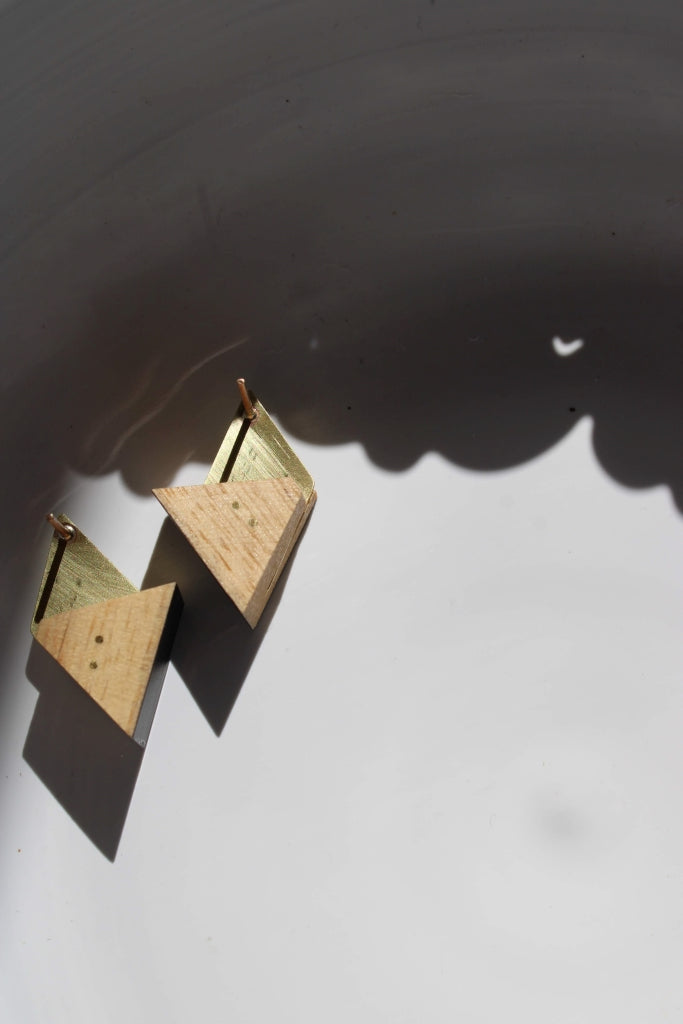 Cornja #126 in Black and Natural |Earrings|