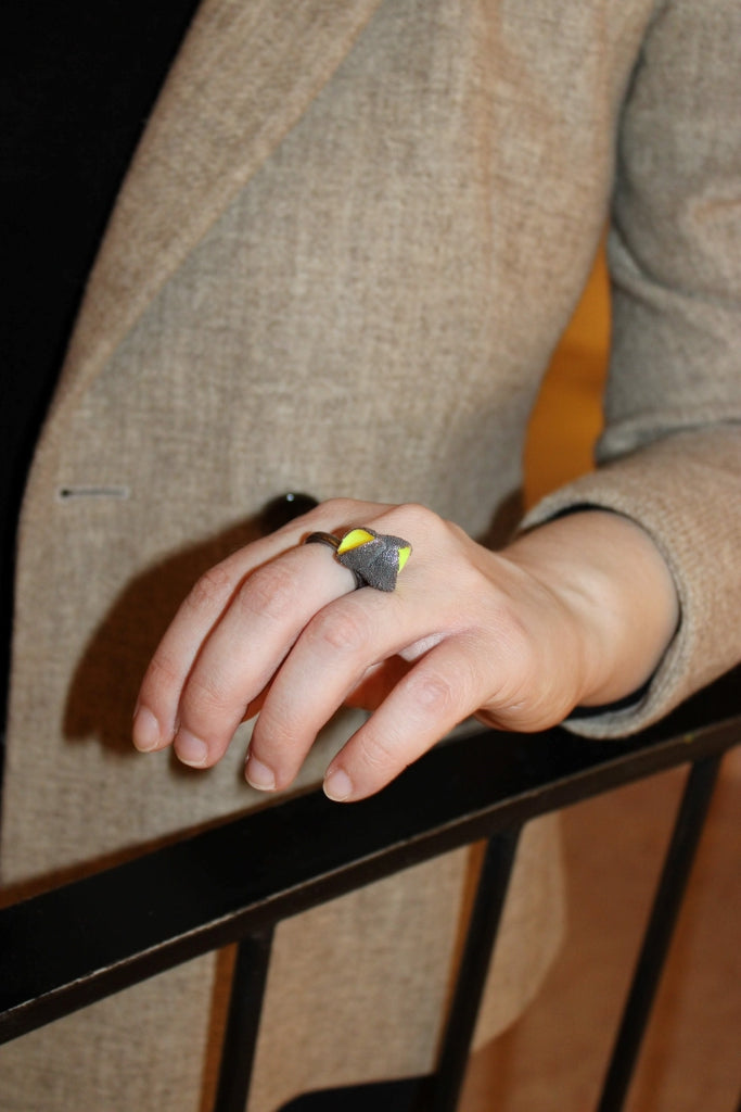 Schneebecherling - two cups |Ring|