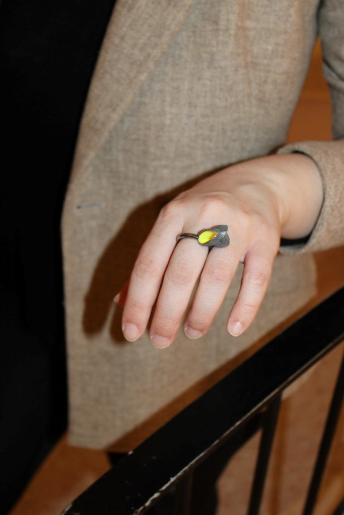 Schneebecherling - two cups |Ring|