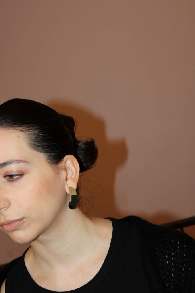 Cornja #134 in Black and Black |Earrings|