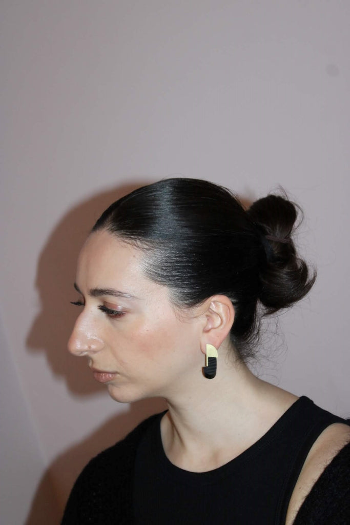 Cornja #134 in Black and Black |Earrings|