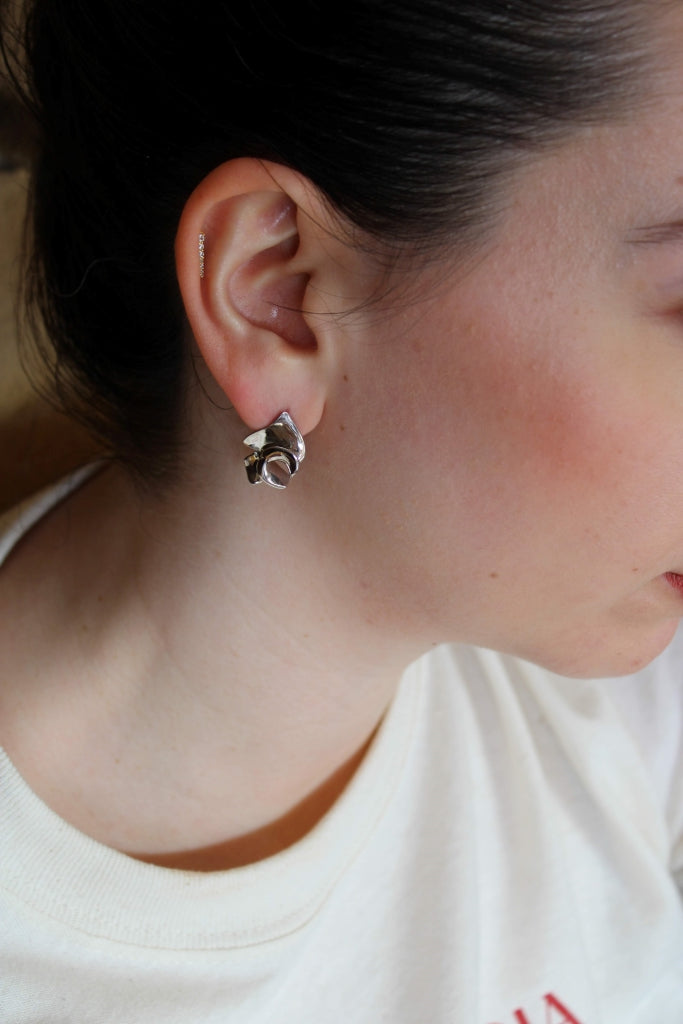 Flamenco Flower Mini in Silver |Earrings|