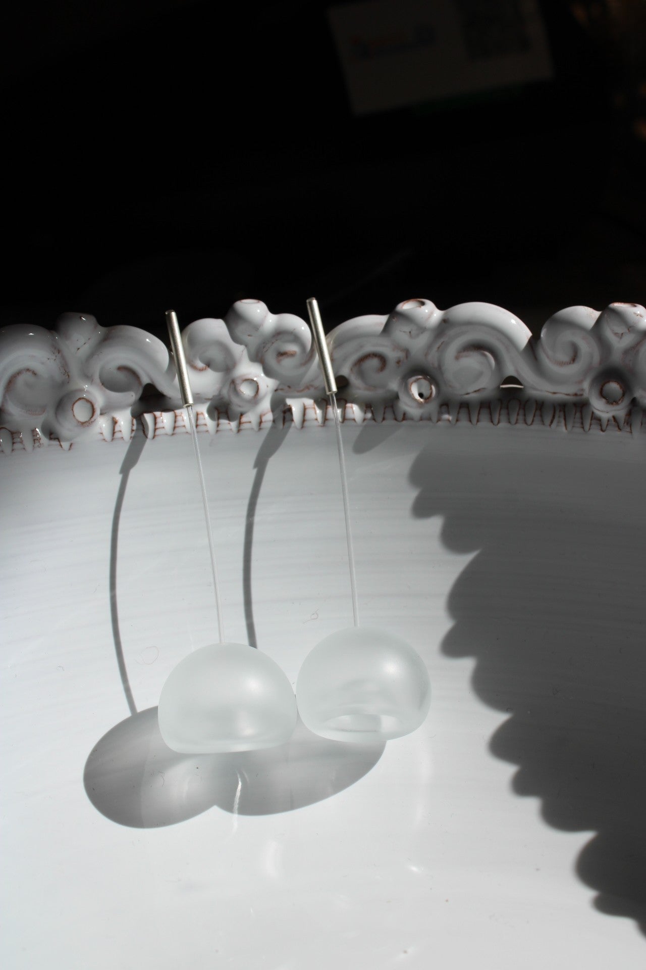 Agapurni NO. 3 in Clear Opaque |Earrings|