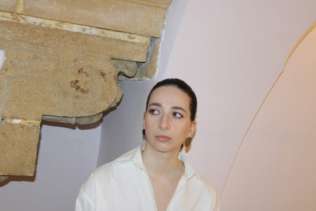 Stone Asymmetrical in Black |Earrings|