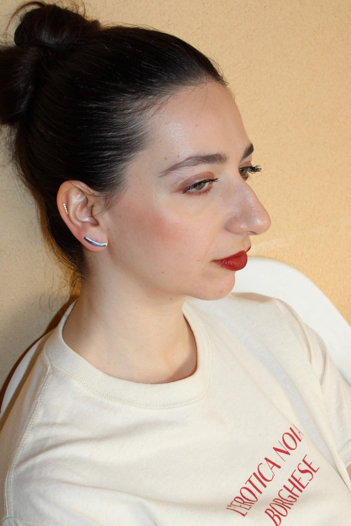 Comets in Silver |Earrings|