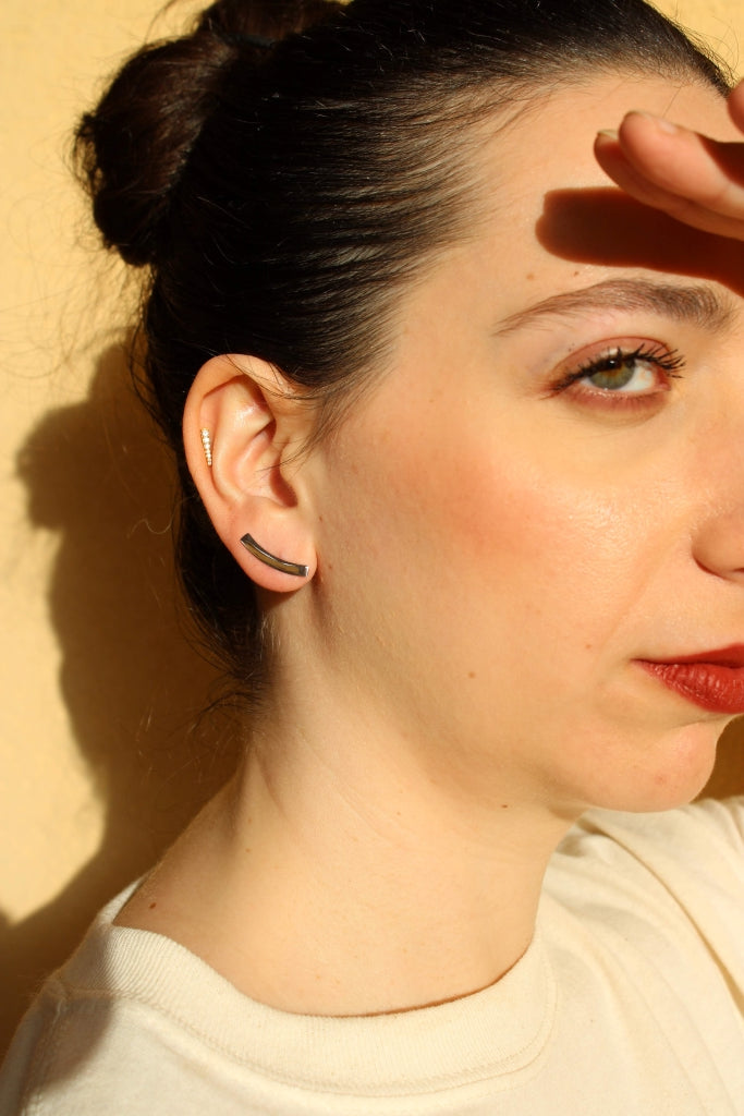 Comets in Silver |Earrings|