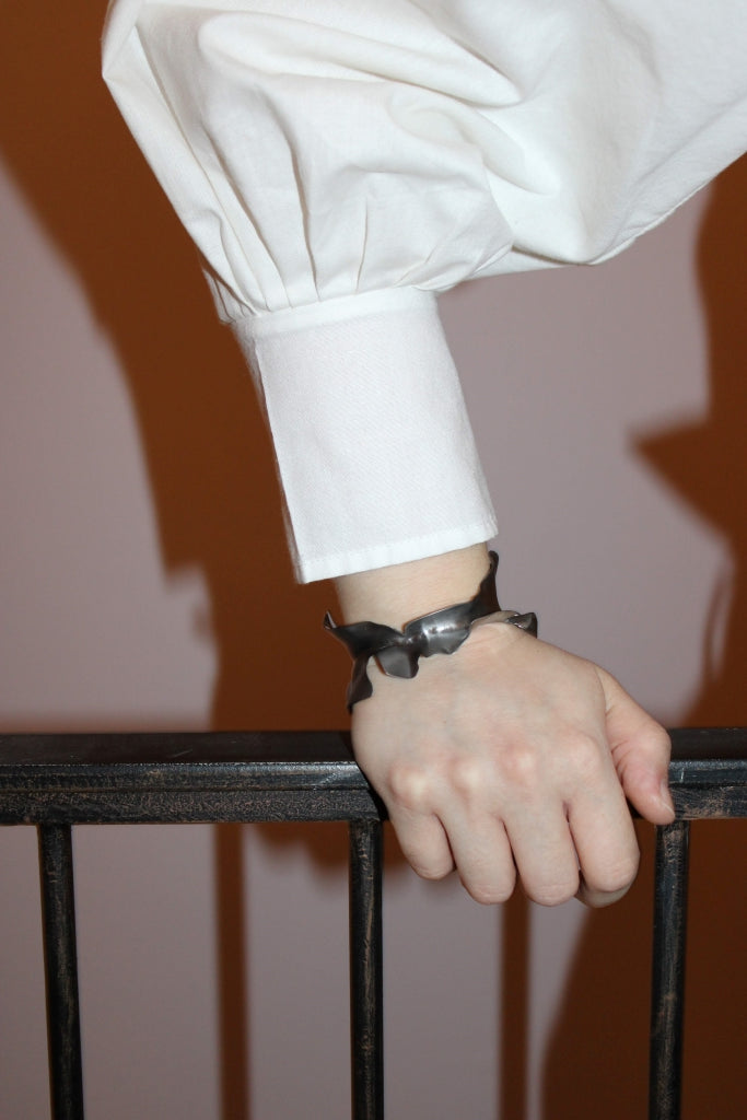 Flamenco Flower in Black |Bracelet| - UNIQUE PIECE