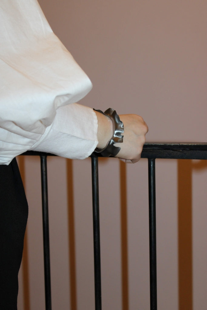 Flamenco Flower in Black |Bracelet| - UNIQUE PIECE