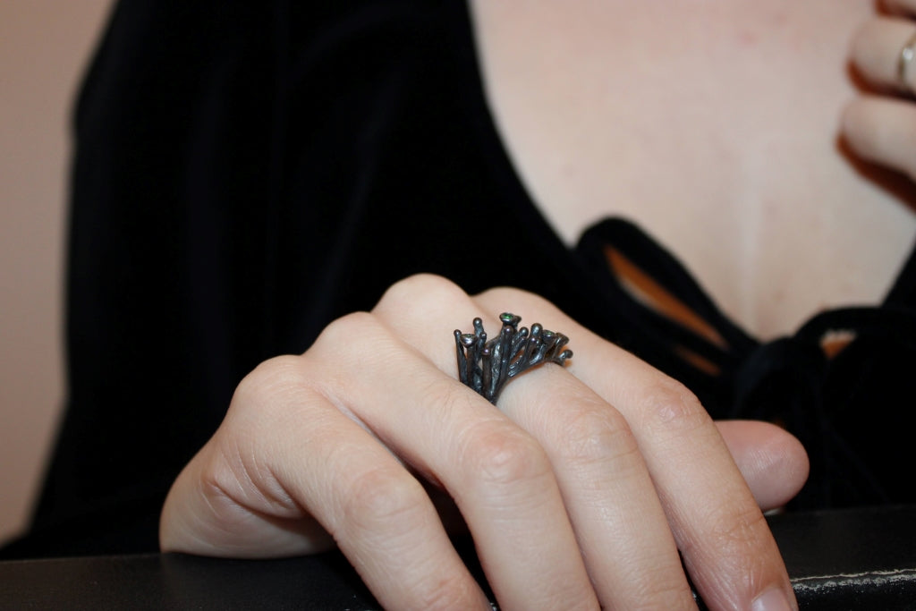 Minima with Tsavorite |Ring|