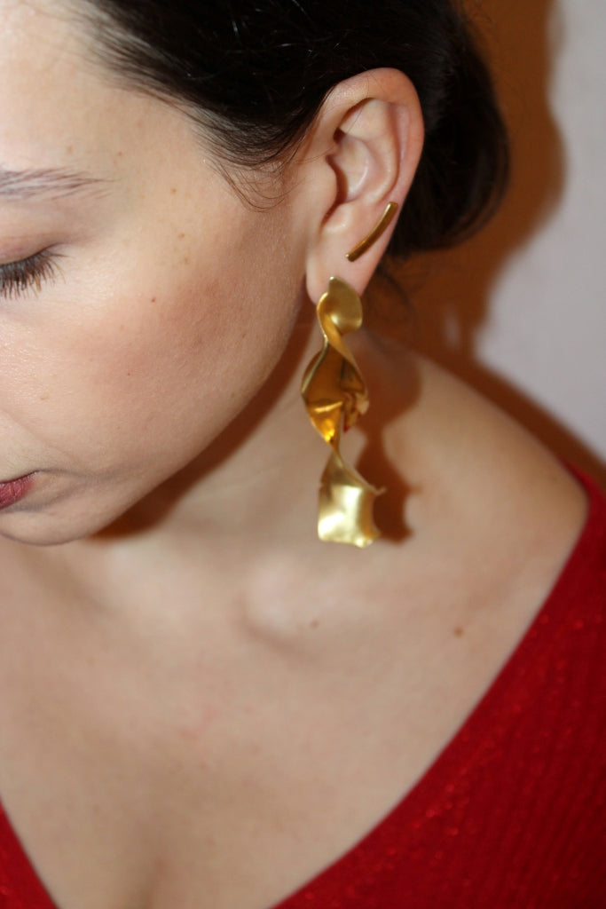 Flamenco Flower in Gold - ONE OF A KIND |Earrings|