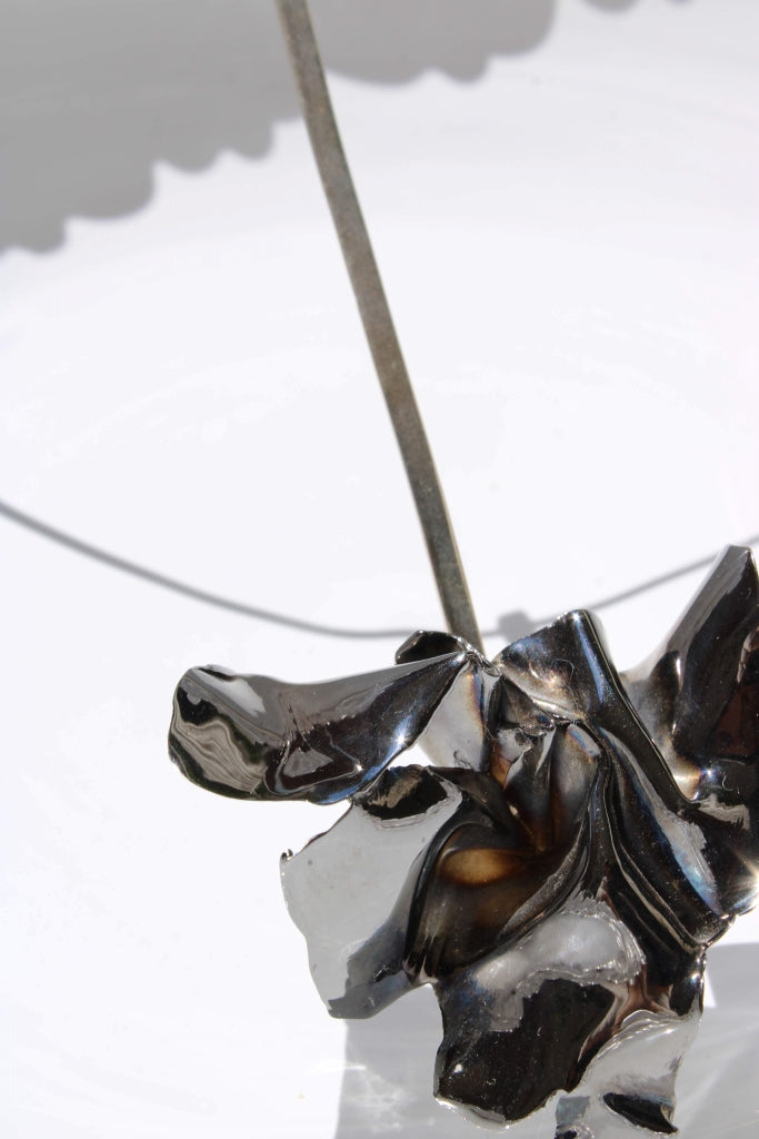 Flamenco Flower in Black - Unique Piece |Necklace|