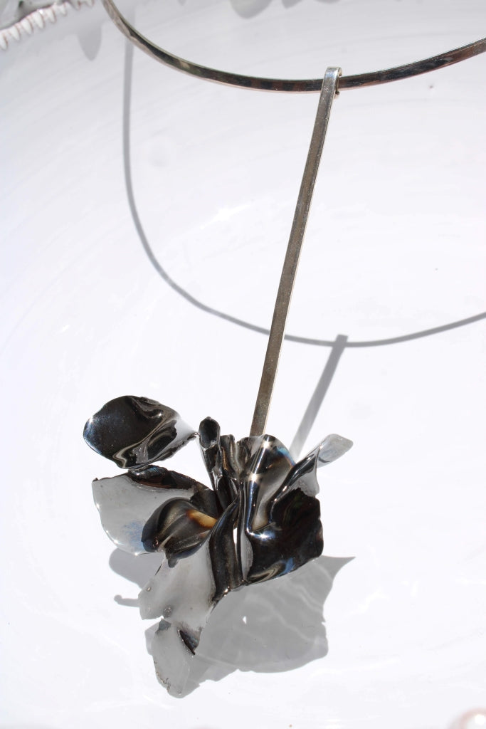 Flamenco Flower in Black - Unique Piece |Necklace|