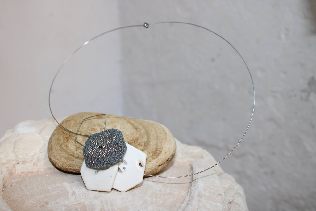Poly Semina in Platinum |Necklace|