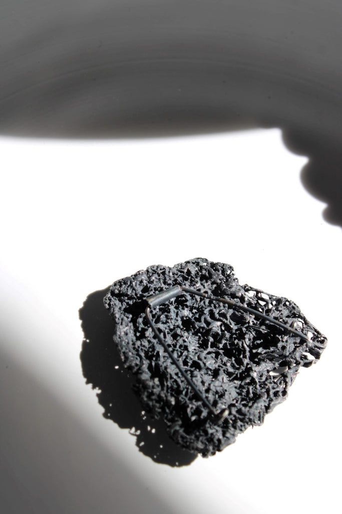 Liquen in Black - Unique Piece |Brooch|