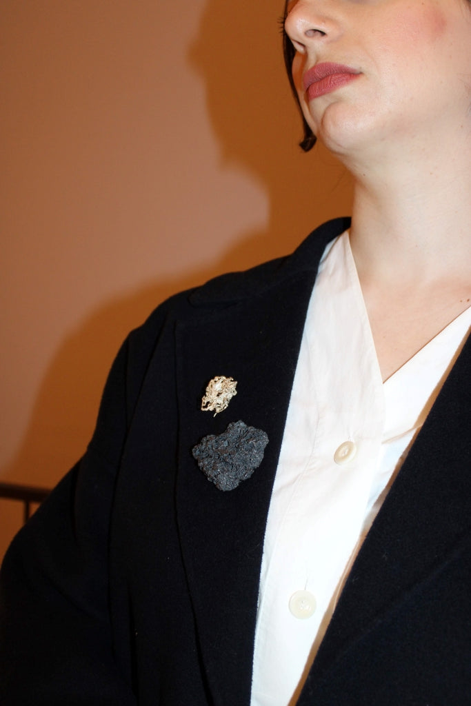 Liquen in Black - Unique Piece |Brooch|