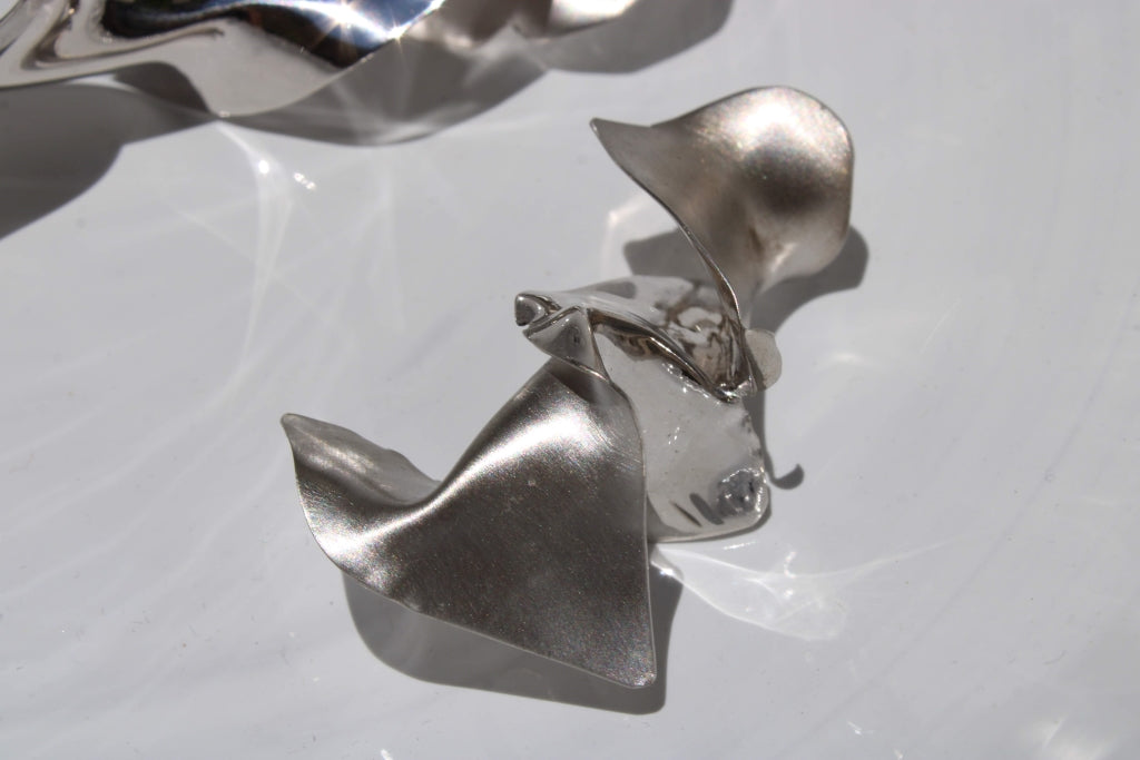 Flamenco Flower in Silver - Unique Piece |Earrings|