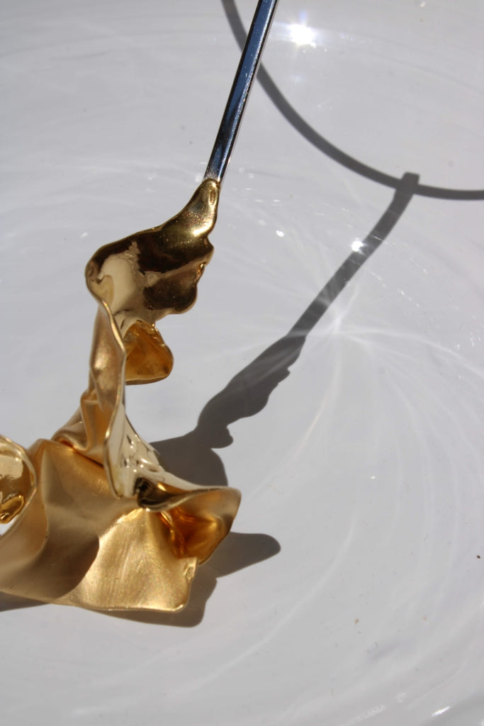 Flamenco Flower in Gold - Unique Piece |Necklace|