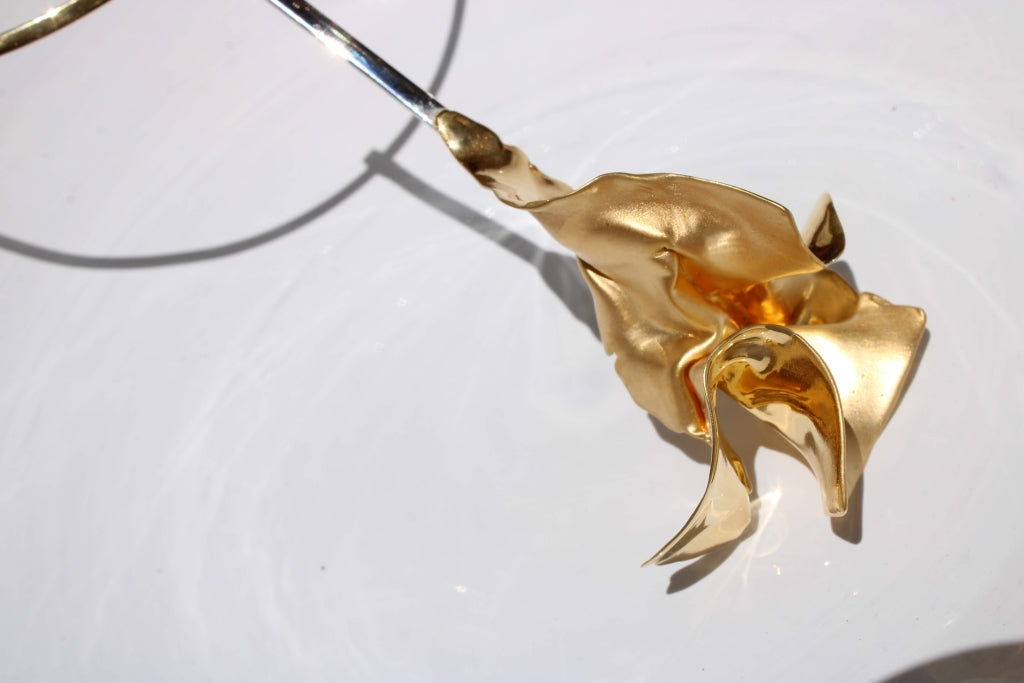 Flamenco Flower in Gold - Unique Piece |Necklace|