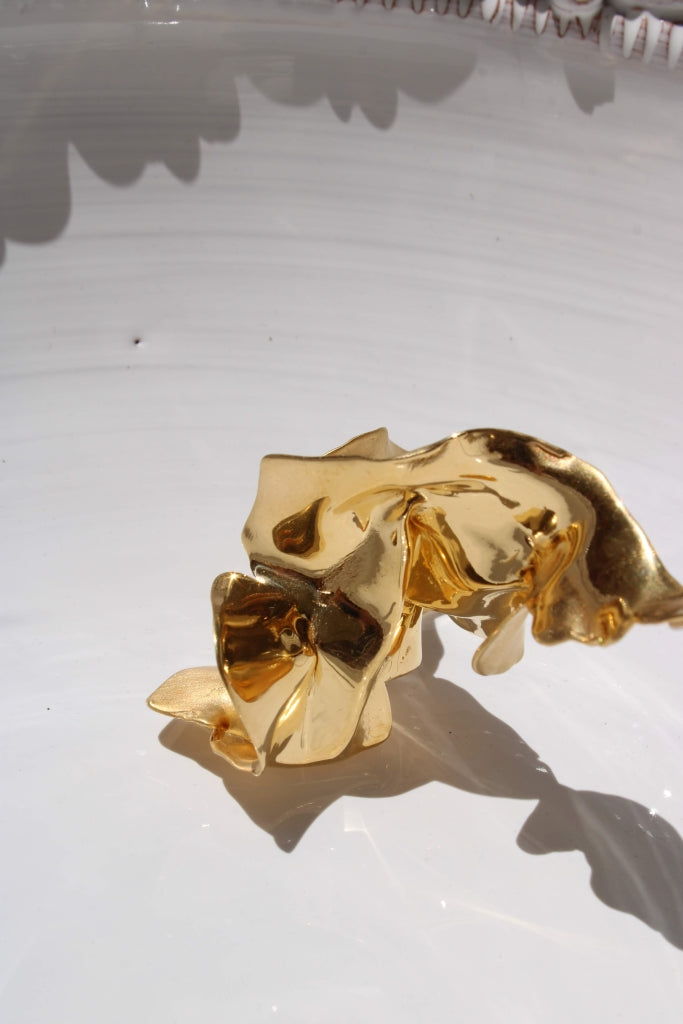 Flamenco Flower in Gold - Unique Piece |Necklace|