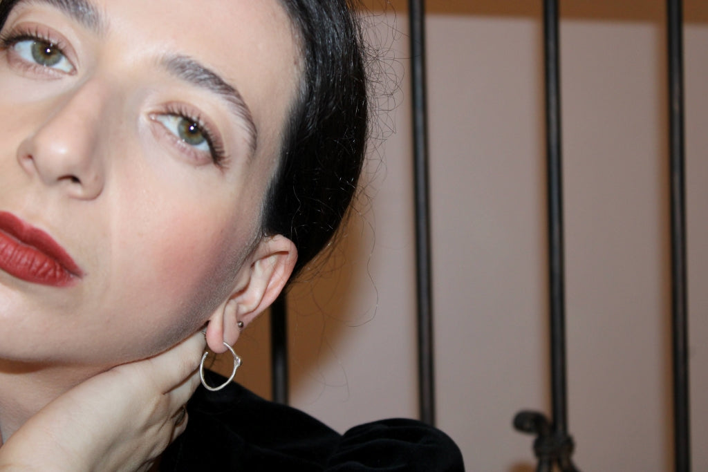 Impulso Hoops in Silver |Earrings|