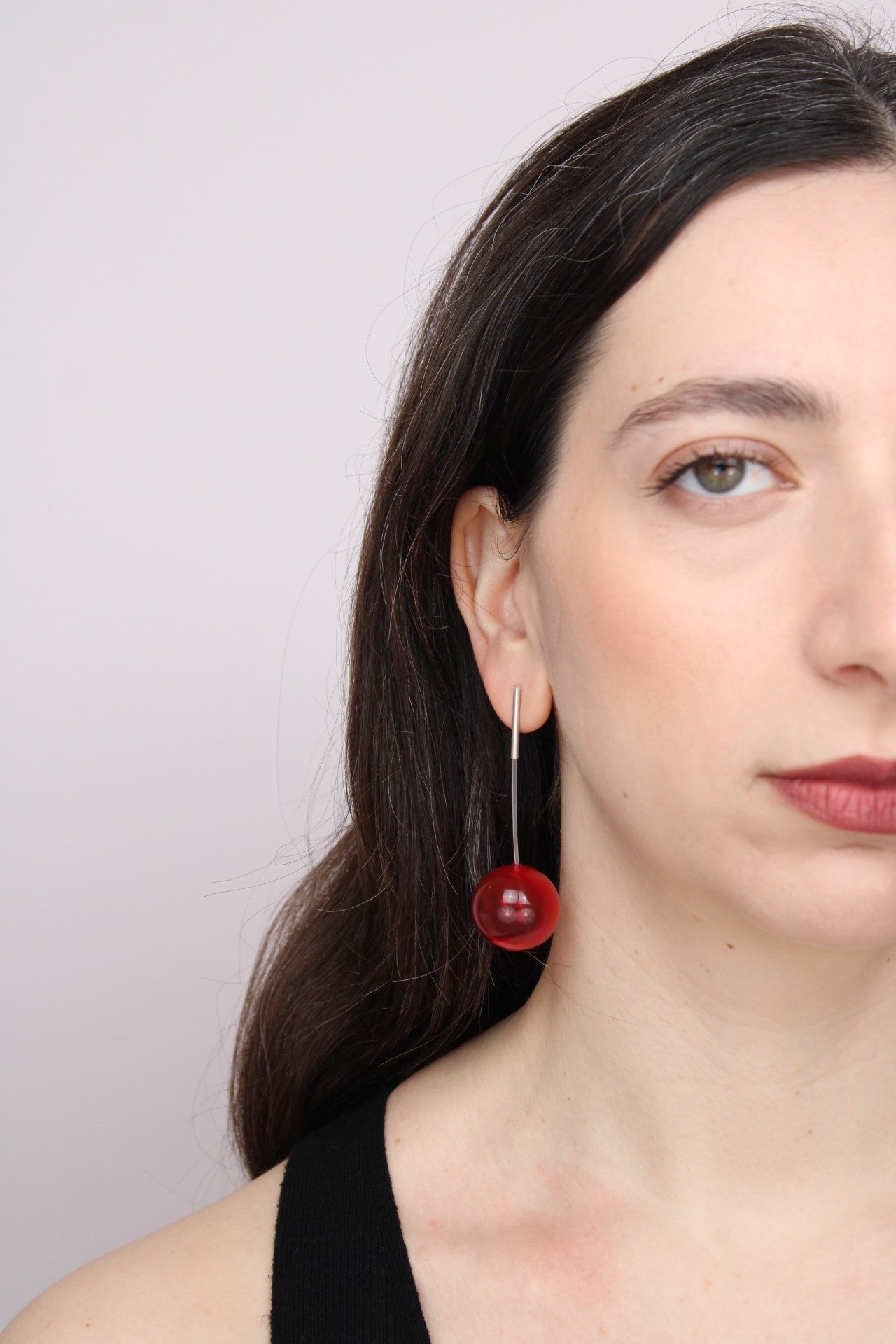 Agapurni NO.4 in Cereza Bright |Earrings|