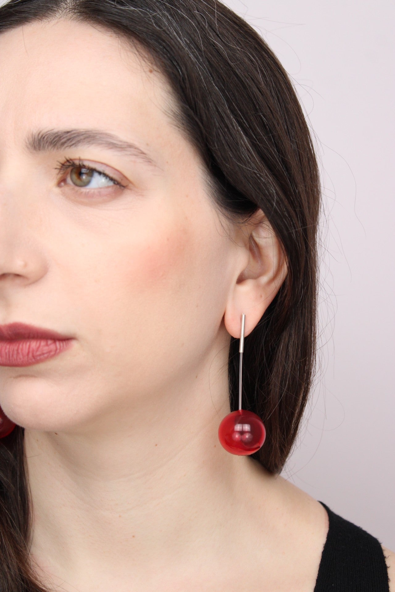 Agapurni NO.4 in Cereza Bright |Earrings|