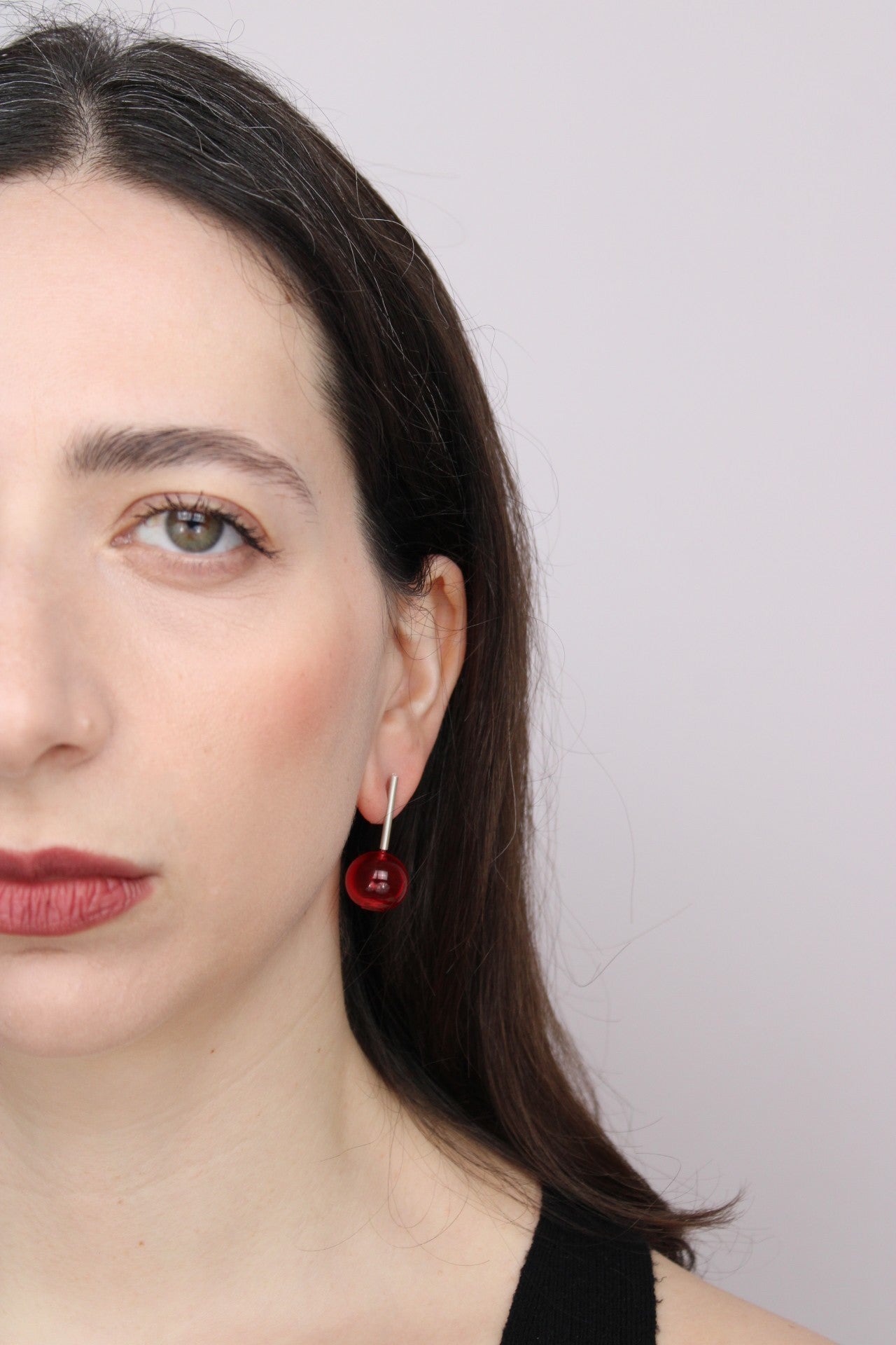 Agapurni NO.10 in Cereza Bright |Earrings|