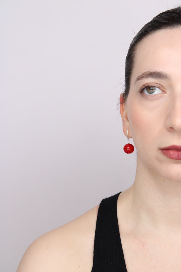 Agapurni NO.10 in Cereza Bright |Earrings|