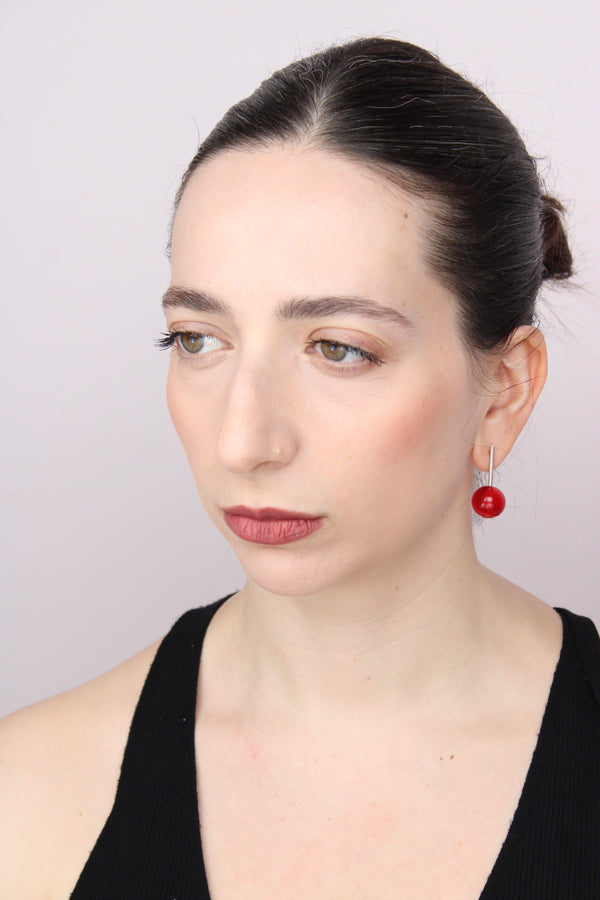 Agapurni NO.10 in Cereza Bright |Earrings|