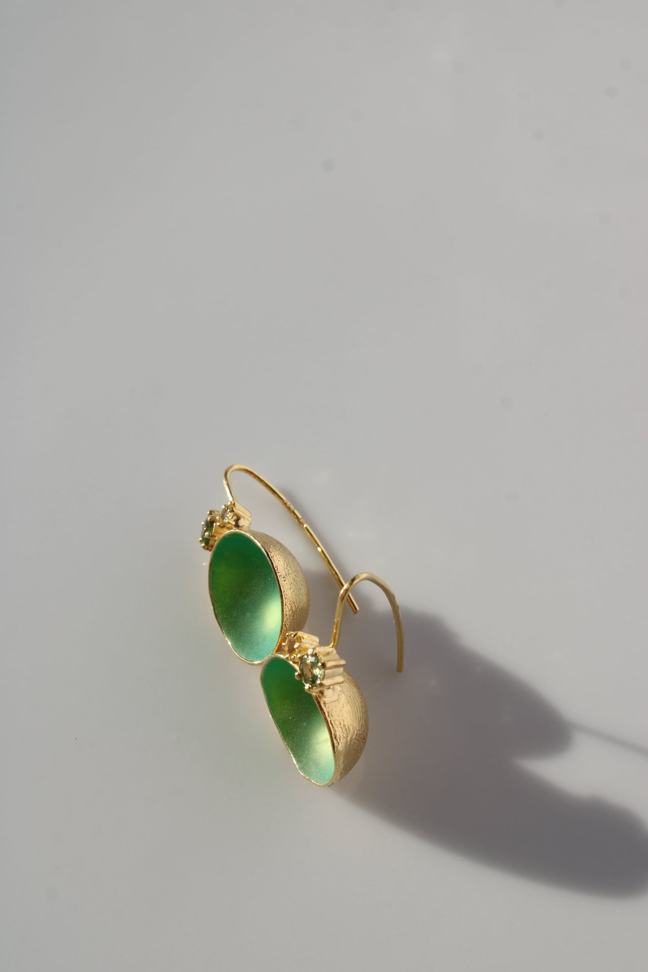 Edelbecherling - One Cup in Emerald Green |Earrings|