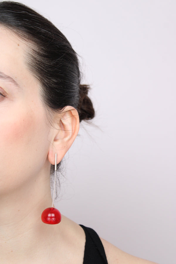 Agapurni NO.3 in Cereza Bright |Earrings|