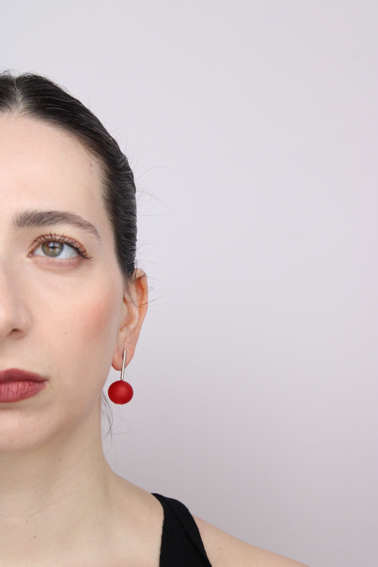 Agapurni NO.10 in Cereza Opaque |Earrings|