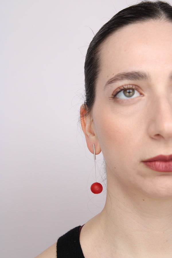Agapurni NO.11 in Cereza Opaque |Earrings|