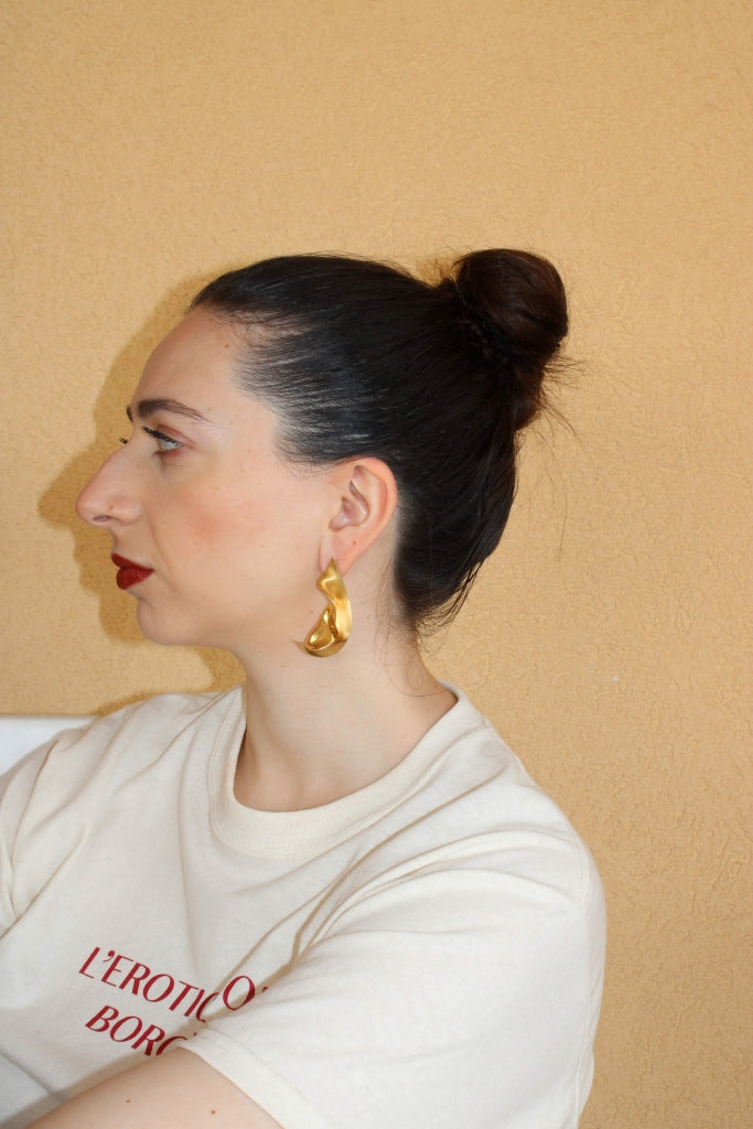 Flamenco Flower in Gold - Unique Piece |Earrings|