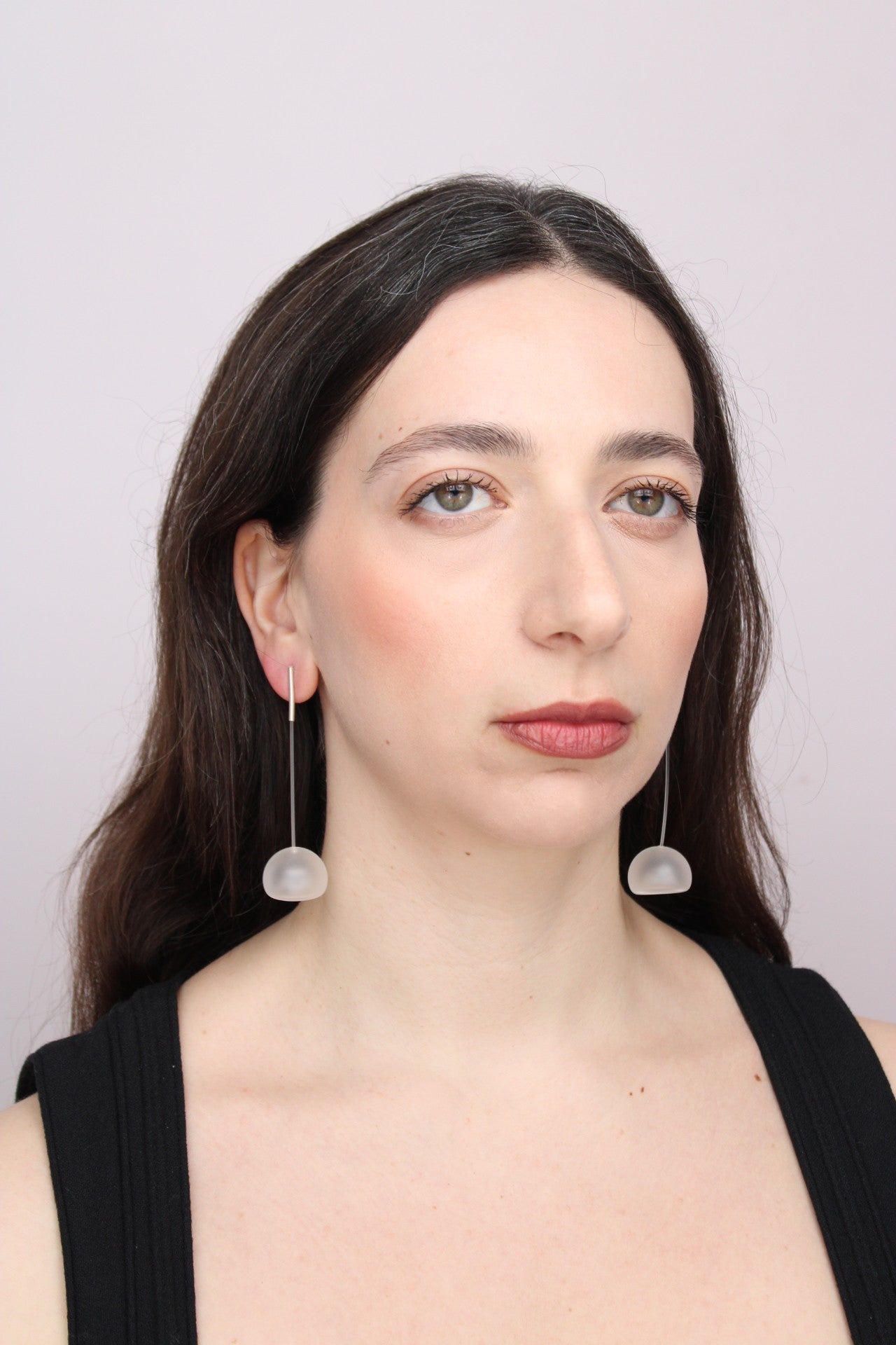 Agapurni NO.3 in Clear Opaque |Earrings|