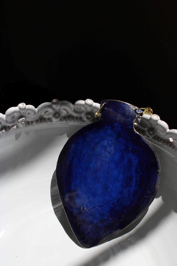 Pithàri in Prussian Blue |Necklace|