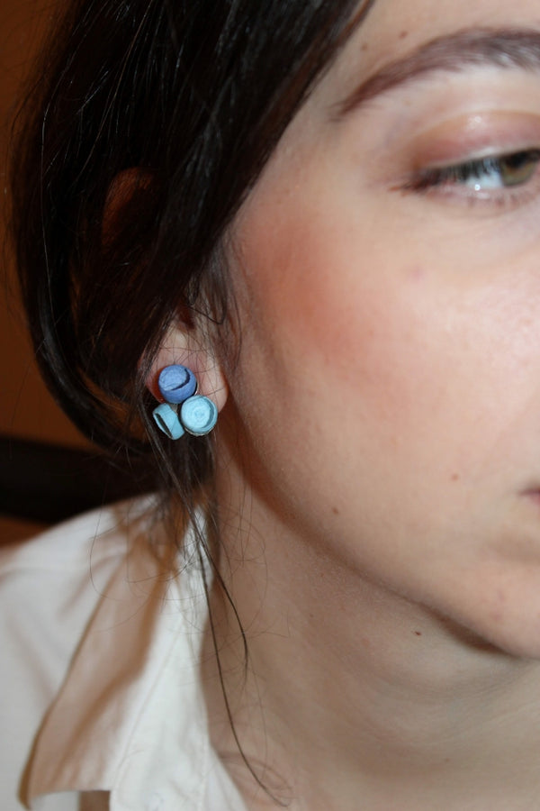 Flora Grappolo in Azzurro |Earrings|