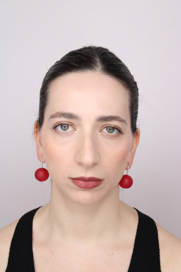 Agapurni NO.7 in Cereza Opaque |Earrings|