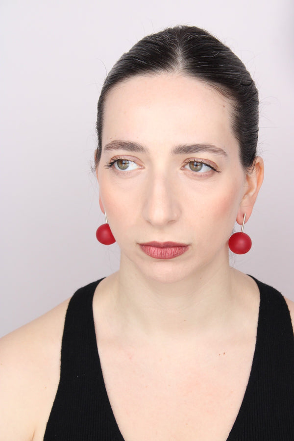 Agapurni NO.7 in Cereza Opaque |Earrings|