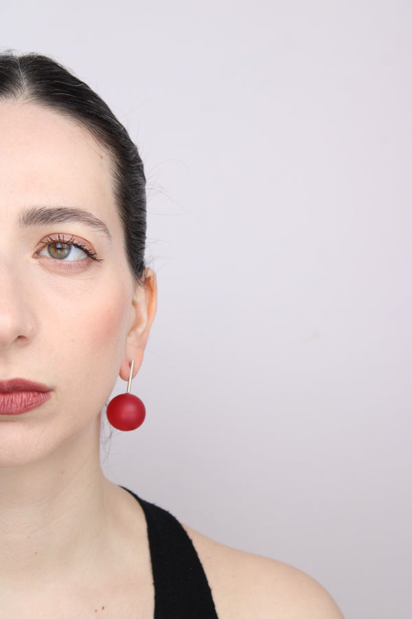 Agapurni NO.7 in Cereza Opaque |Earrings|